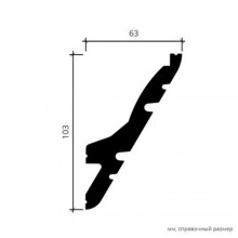 Карниз для скрытого освещения 6.50.704 (2м)