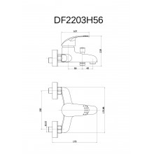 Смеситель в ванну Thema Lux Eco DF2203 MIS
