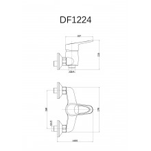 Смеситель в ванну Thema Lux Zoe DF1223 MIS