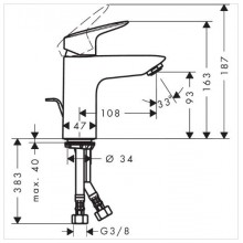 Смеситель Hansgrohe Logis 71100000