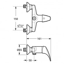 Maisītājs Dušai TALAS H3311N70044001 (JIKA)