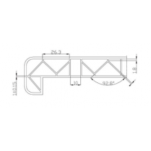 PVC Palodze Sarkankoks 100mm