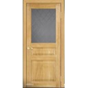 Межкомнатная Дверь Leonardo 12 со Стеклом (Дуб)