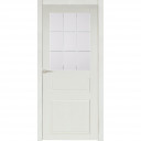 Межкомнатная Дверь Leonardo 12 со Стеклом (Белая)