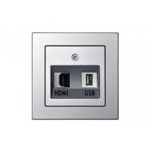 HDMI+USB-002-01 E/MT ZEM.LIGZDA HDMI+USB/METALS