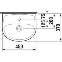 Раковина JIKA LIRA PLUS-45 