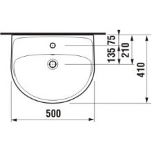 Раковина JIKA LIRA PLUS-50