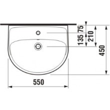 Раковина JIKA LIRA PLUS-55