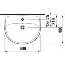 Раковина JIKA LIRA PLUS-60