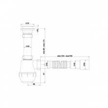 Sifons 1 1/2X40 ar Lokano Cauruli 40x40