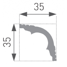 Putuplasta Griestu Līstes E-42