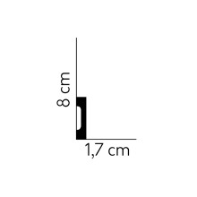 Polistirola Grīdlīste MD008