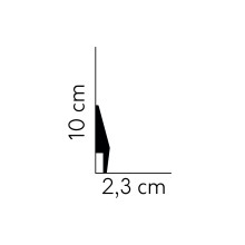 Polistirola Grīdlīste MD016