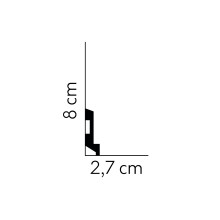 Polistirola Grīdlīste MD024