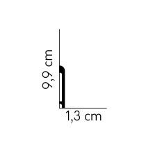 Polistirola Grīdlīste MD236