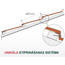 METĀLA DAKSTIŅI AR AKMENS SMALCI Metrotile Roman