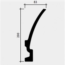 Карниз для скрытого освещения 1.50.622 (2м)