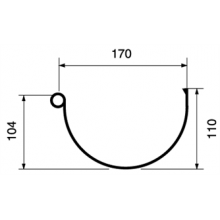 Желоб 4м - Nicoll 33 (170мм)