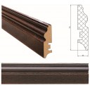 Grīdlīste MDF DeLux 2400 х 70 х 16 мм KASTANIS