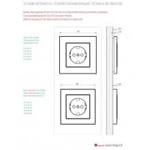 K14-145-02 E/R Divvietīgs  rāmis,/brūns