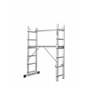 Алюминиевая строительная лестница-стеллаж BASIC 2x6