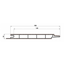 Облицовочная доска SD 3000 x 15 x 146 mm Коричневый