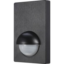 Kustības sensors Corner 180 1200W melns IP44 sienas montāža Sensor/Slimline