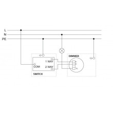 IŠR005-01 E/R Regulators 0.3-100W LED 10-250W brūns