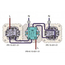 IP6+6-10-001-01 E/J 2-v dubult pārslēdzis/mēlns