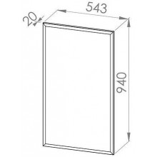 Зеркало ML Meble Mirror Blanco 24 55x94x2cm