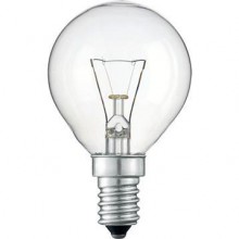 Лампочка P45 прозрачная шарик E-14, 220V, 25W
