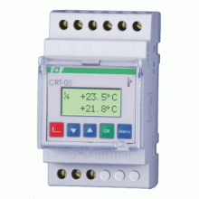 Termoregulātors CRT-05 uz DIN -100..400°C Pt100 2funkciji