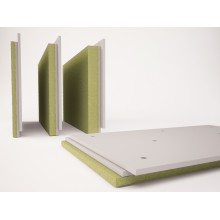 AcousticGyps Basic 40 Skaņas Izolācijas Senvičpanelis  0,72м2 (1,2m х 0,6m х 40mm).