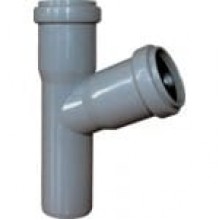 Тройник D50/D50 для канализационных труб