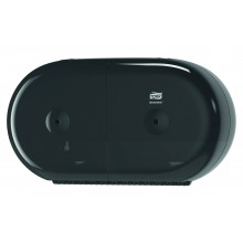 Держатель туалетной бумаги Tork SmartOne Twin Mini Toilet Roll Dispenser черный