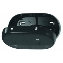 Держатель туалетной бумаги Tork SmartOne Twin Mini Toilet Roll Dispenser черный