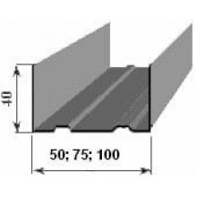 Горизонтальный профиль UW 75  длина 3м