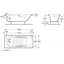 Vanna MALIBU 170X75 (ROCA)