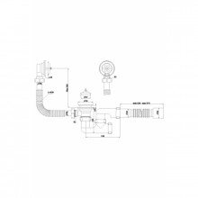 Сифон для Ванной с Переливом 1 1/2 Регулируемый