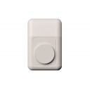 Кнопка звонка (30x45x20 мм), белого цвета
