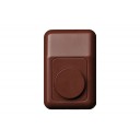 Кнопка звонка (30x45x20 мм), коричневого цвета