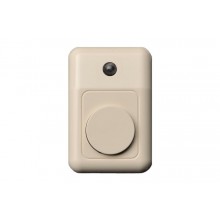 Кнопка звонка с световым индикаторoм (30x45x20 мм). бежевого цвета